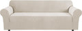 Stretch Couch Cover 90-100in Large 1 Piece Checked Jacquard - Island