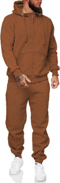 Men's 2-Piece Tracksuit Set - Comfortable Athletic Jogging Suit