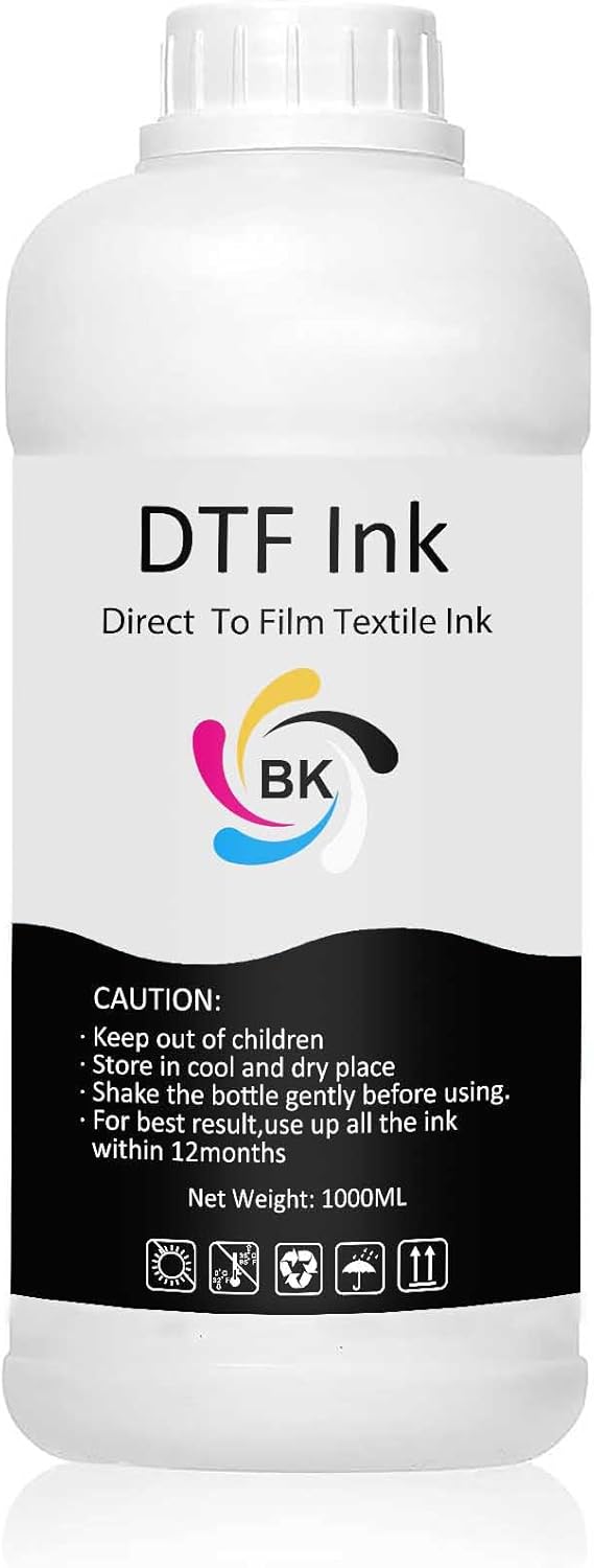 DTF Ink Black 1000ML Refill for Vibrant Heat Transfer Printing