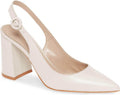 Women's Pointed Toe Block Heel Pumps Slingback - Comfortable Dress
