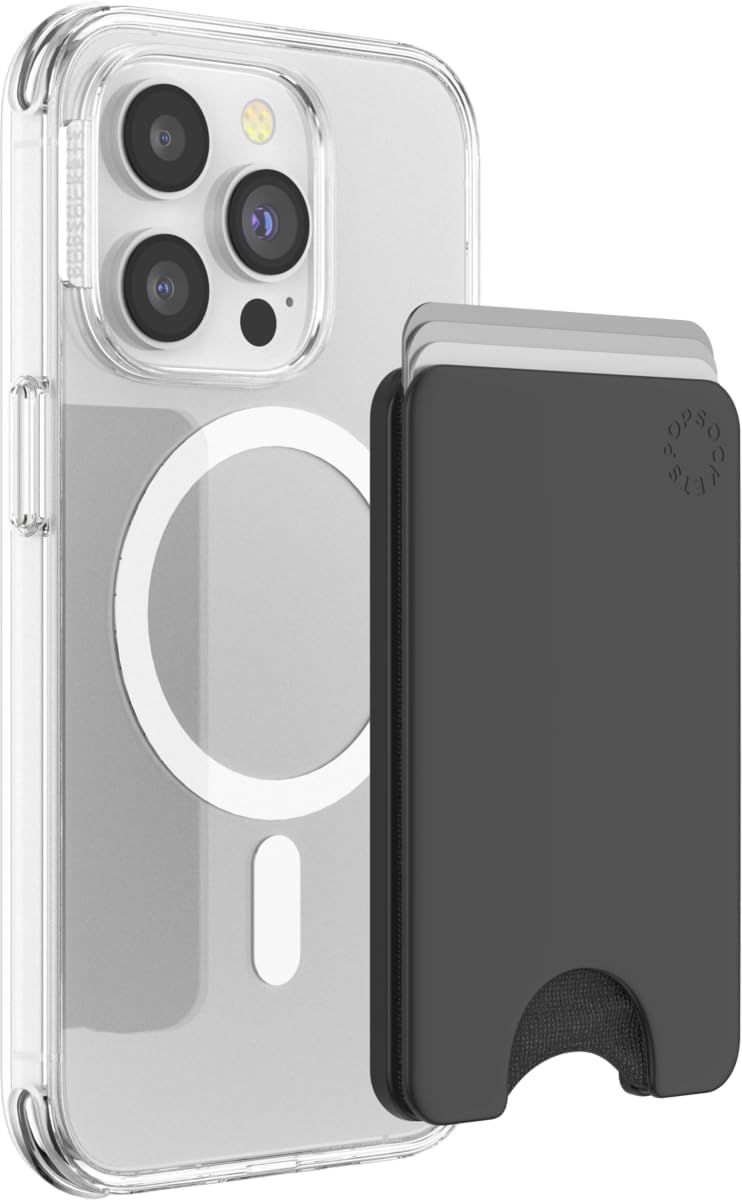PopSockets Minimalist Slim Phone Wallet for Easy Card Storage