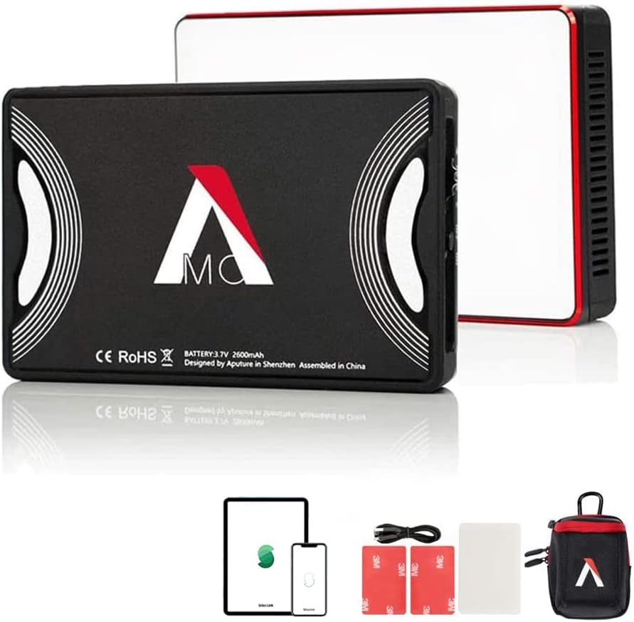 Aputure MC RGBWW On Camera Video Light for Creative Filmmaking