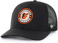 Orioles Black Berm Trucker Snapback Hat - Unisex Adjustable Fit