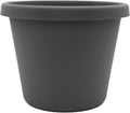 Prima Round Plastic Plant Pot 24 in Warm Gray - Durable, Lightweight