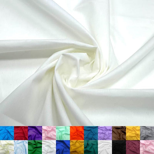 Cotton Polyester Broadcloth Fabric - Soft & Breathable 60in Wide