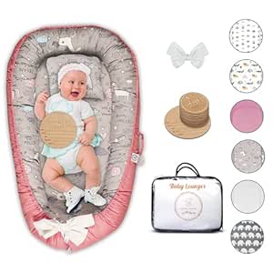 Baby Lounger - 100% Washable Cotton for Ultimate Comfort