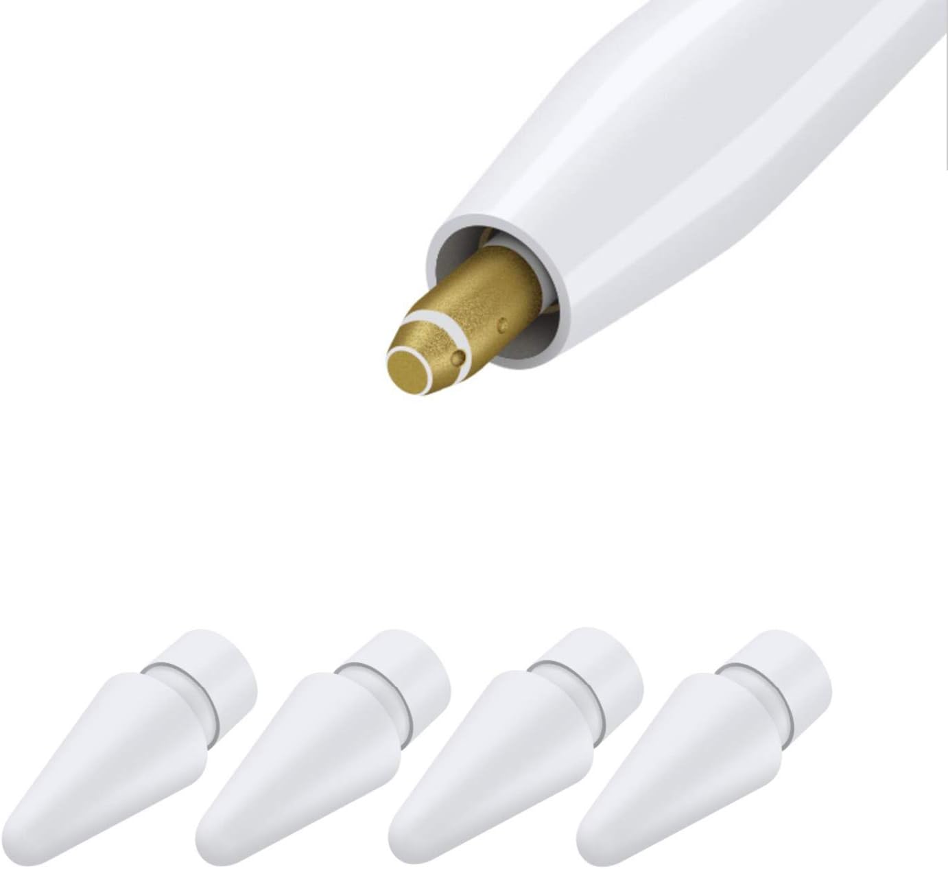 Precision White Nibs for Apple Pencil - 4 Pack