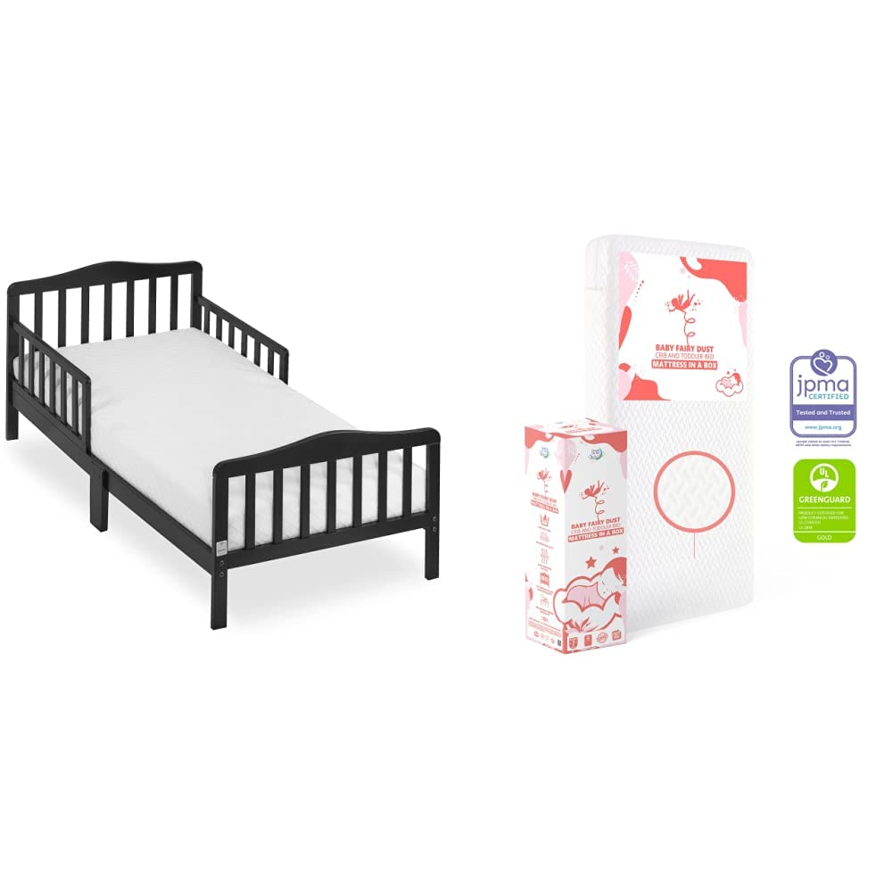 Dream On Me Classic Design Toddler Bed and Baby Fairy Mattress