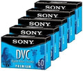 DVM60PRL Premium MiniDV 60min Data Tape 5 Pack - Reliable Capture