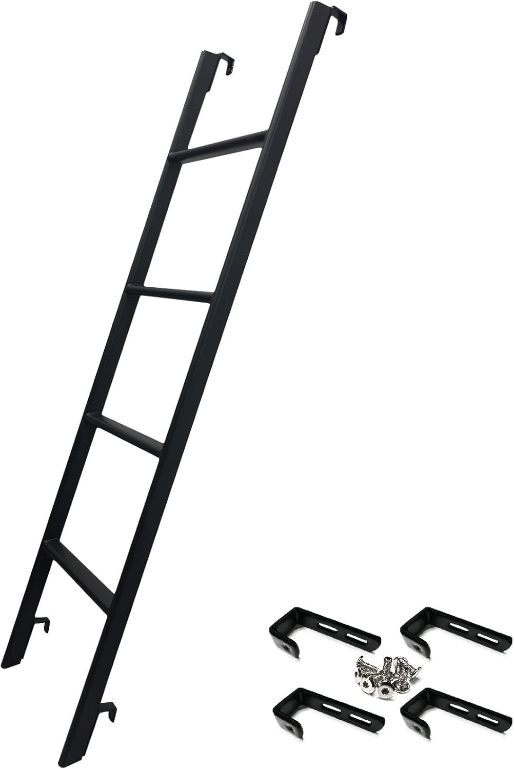 Durable RV Bunk Bed Ladder with Adjustable Hooks for Safety