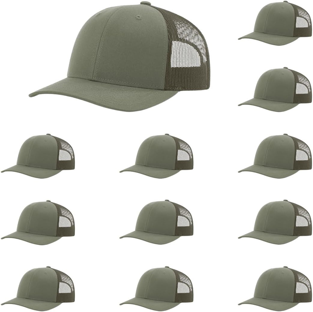 Richardson 112 Classic Six-Panel Adjustable Snapback Trucker Cap