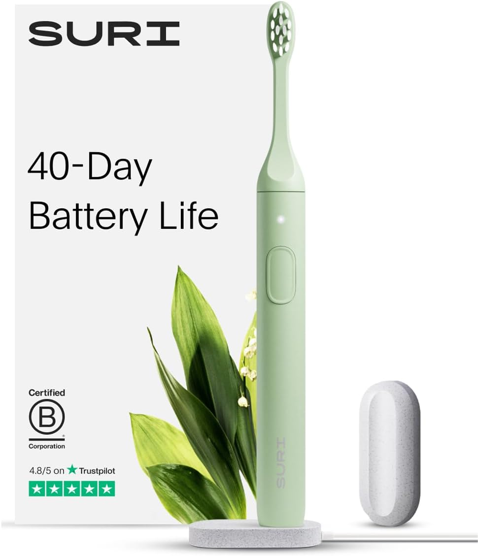 SURI Sonic Electric Toothbrush: Eco-Friendly & Powerful Clean