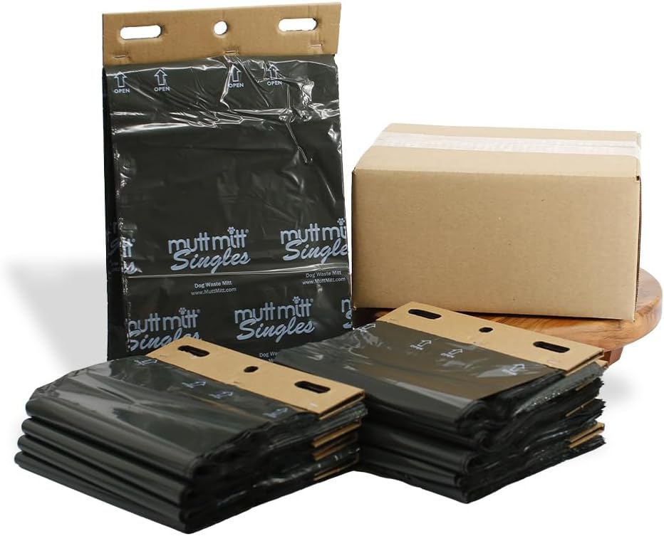 Mutt Mitt Singles Dog Waste Bags for Easy Clean-Up and Value