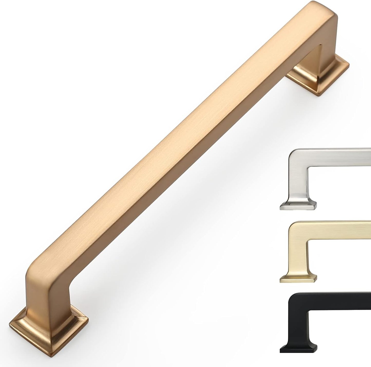 10 Pack 5 Inch Cabinet Handles in Champagne Bronze Finish
