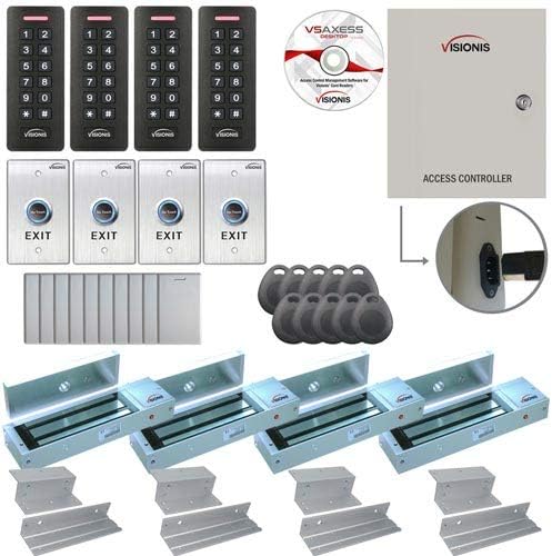 Visionis FPC-7299 Four Door Access Control System for Security