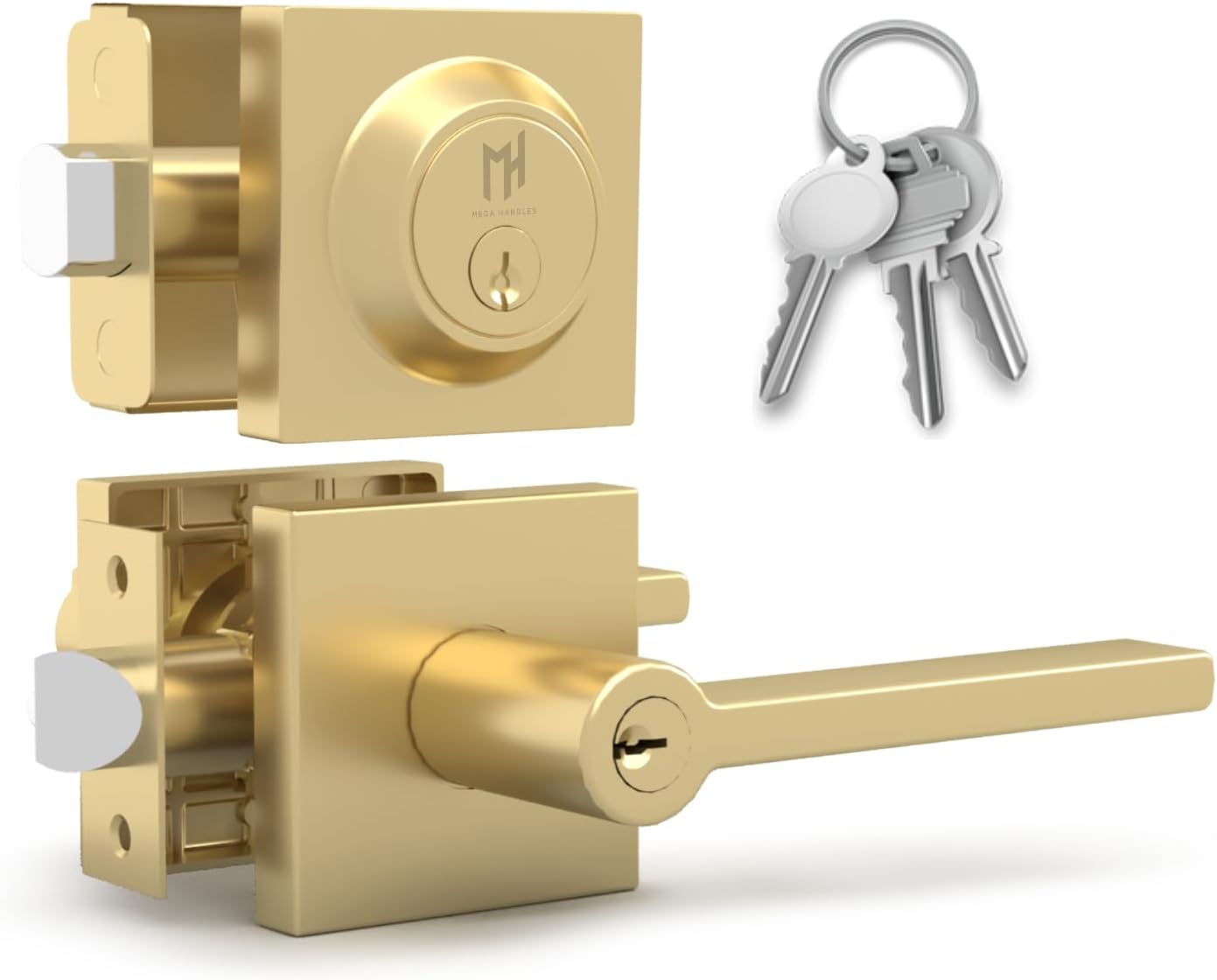 Mega Handles Prime Entrance Combo for Secure and Stylish Doors