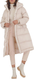 Women long puffer jacket stand collar zip baggy down coat - Warm