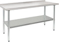 HARDURA Stainless Steel Prep & Work Table 24 x 60 in - Heavy Duty