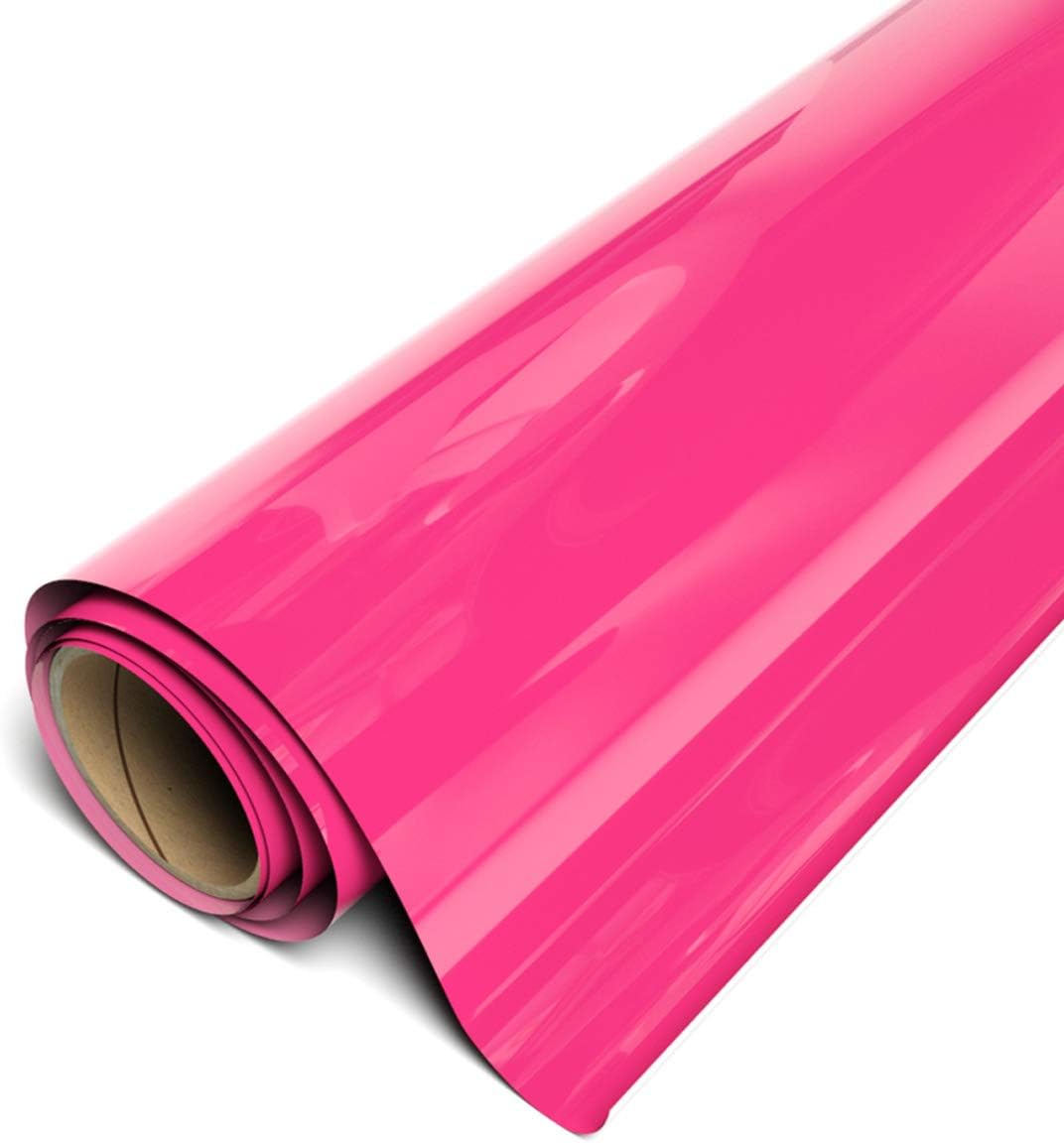 Siser EasyWeed Heat Transfer Vinyl - Passion Pink - 11.8x3ft Roll - Compatible with Siser, Cricut, Silhouette - CPSIA Certified