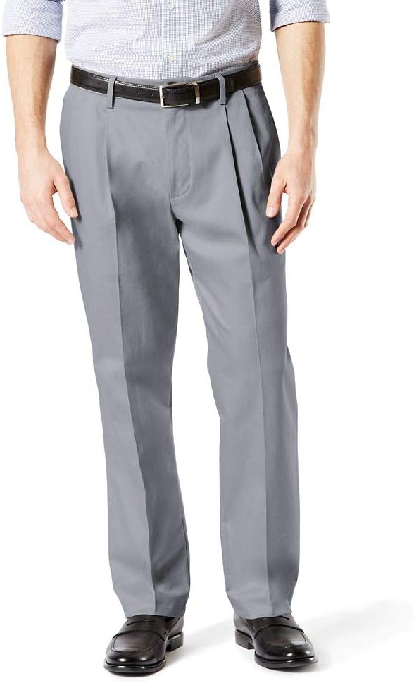 Dockers Men's Classic Fit Lux Cotton Stretch Pants for Comfort