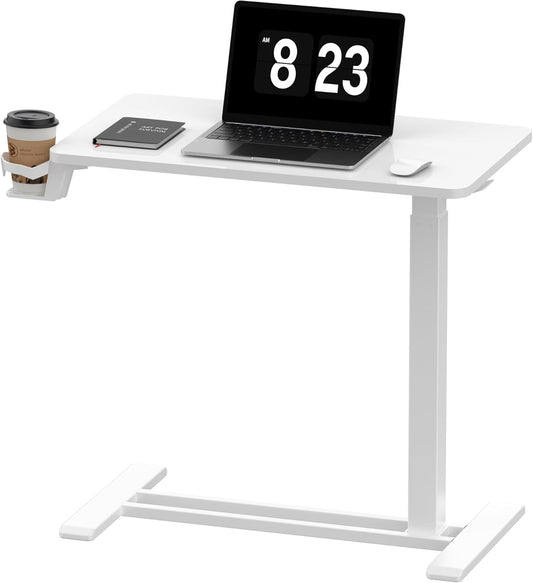 FLEXISPOT Adjustable Overbed Table - Mobile Standing Desk