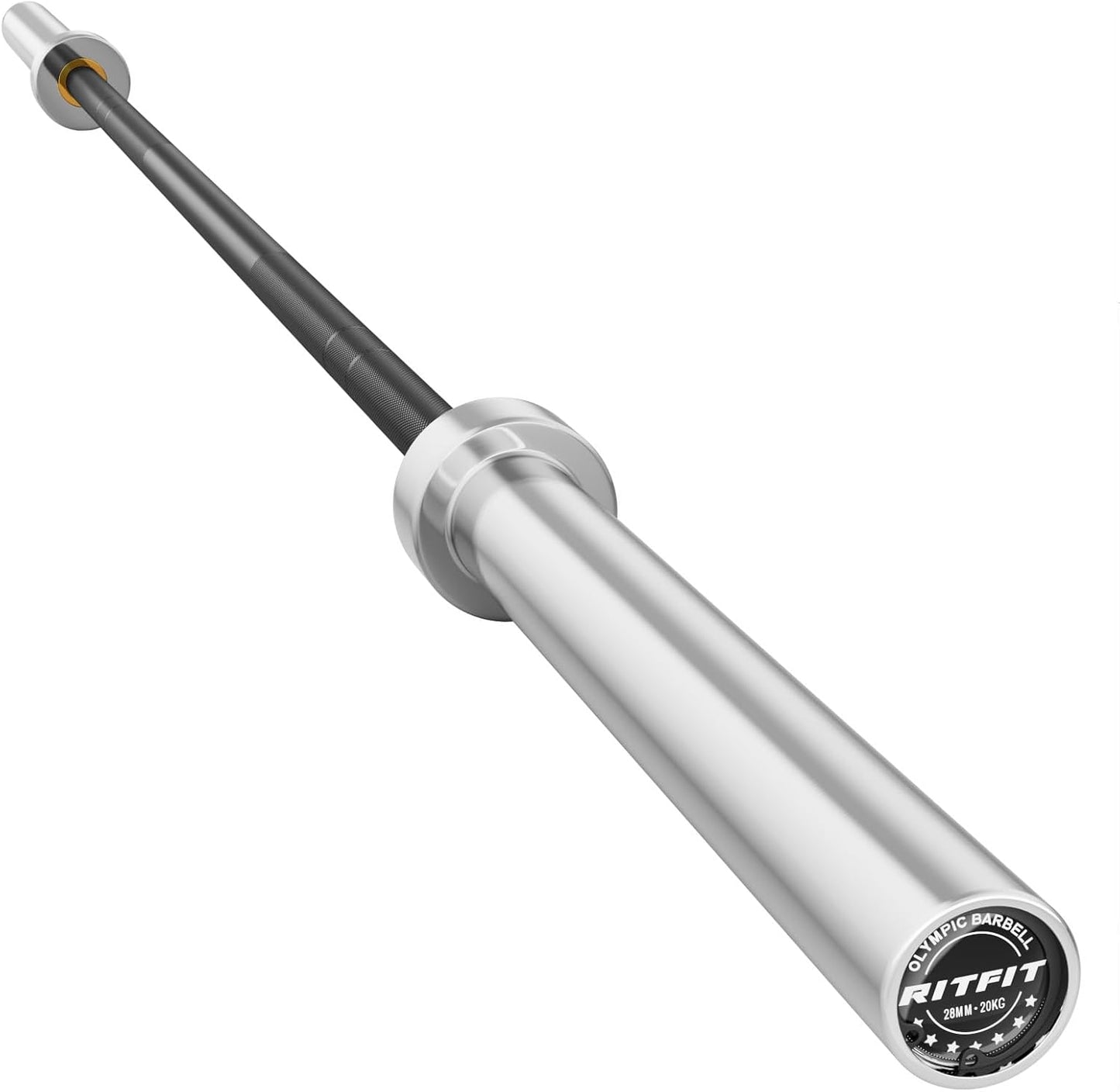 RITFIT 7FT Olympic Barbell for Strength Training and Weightlifting