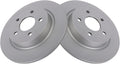 Rear Brake Rotors Set Solid Premium G-Coated - Direct Fit for Volvo