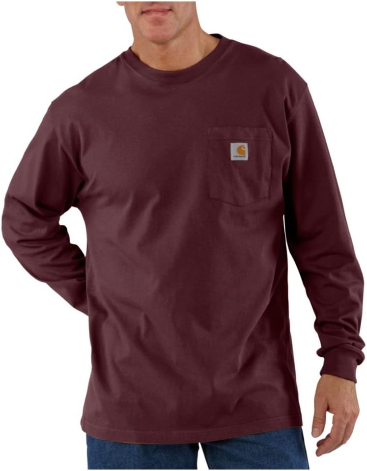 Carhartt Heavyweight Long Sleeve Tee: Comfort+Durability
