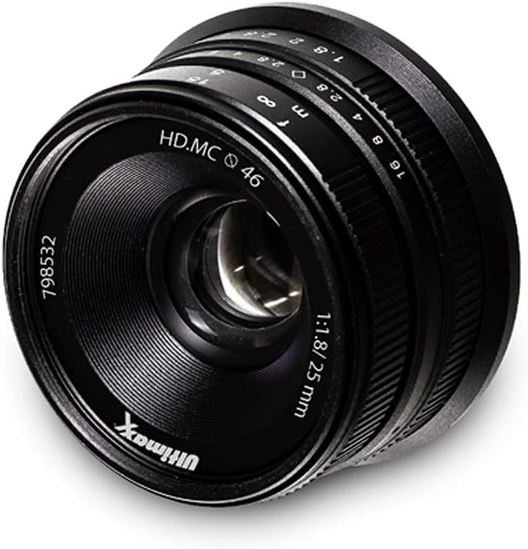 Ultimaxx 25MM f/1.8 Manual Lens for Sony E-Mount Cameras