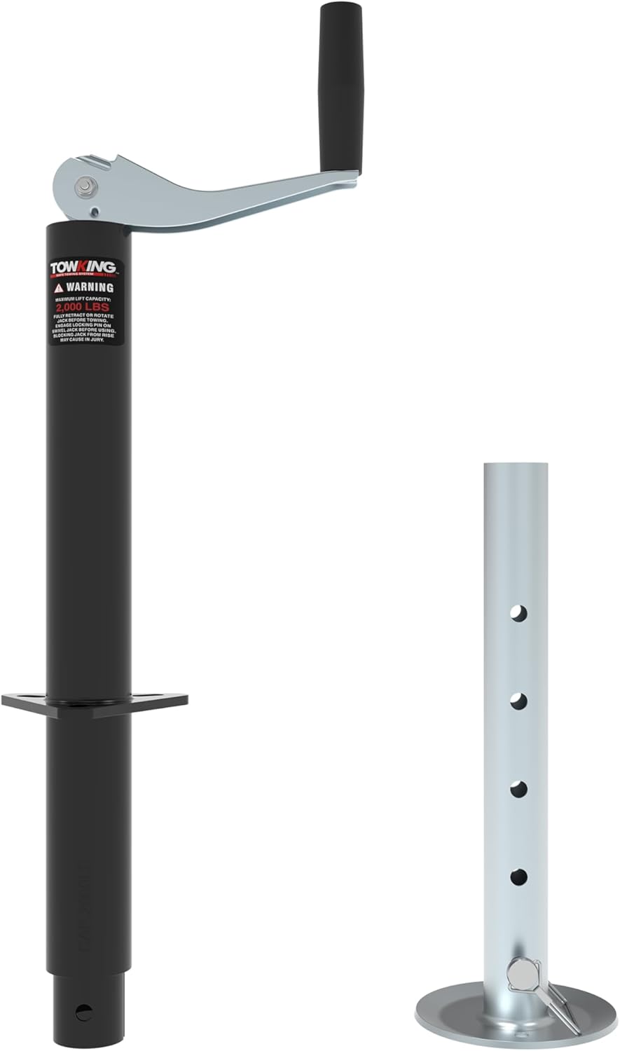 A Frame Trailer Jack with Drop Leg for RV and Trailer Use