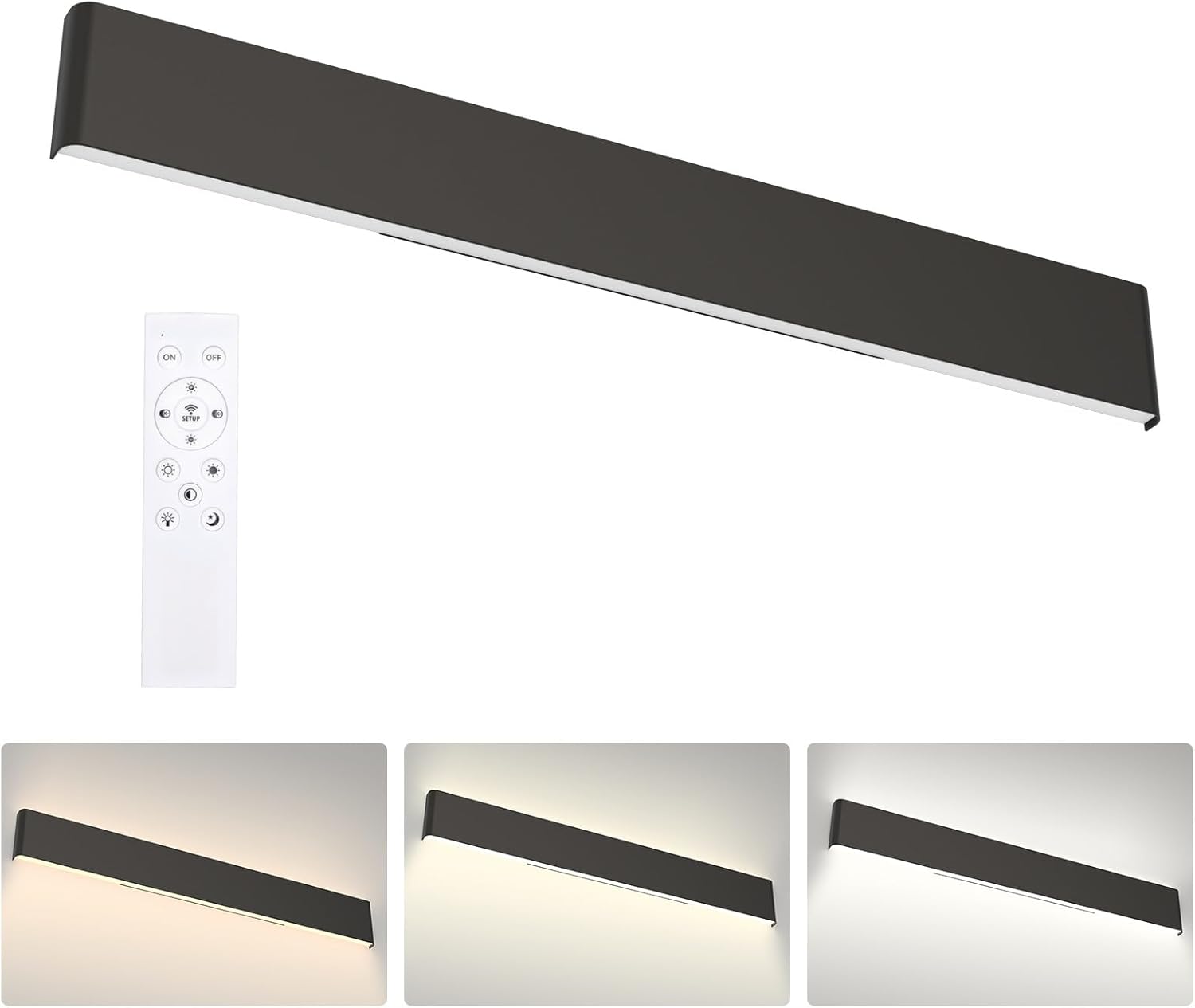 Dimmable Modern Black Vanity Light Fixture for Stylish Bathrooms