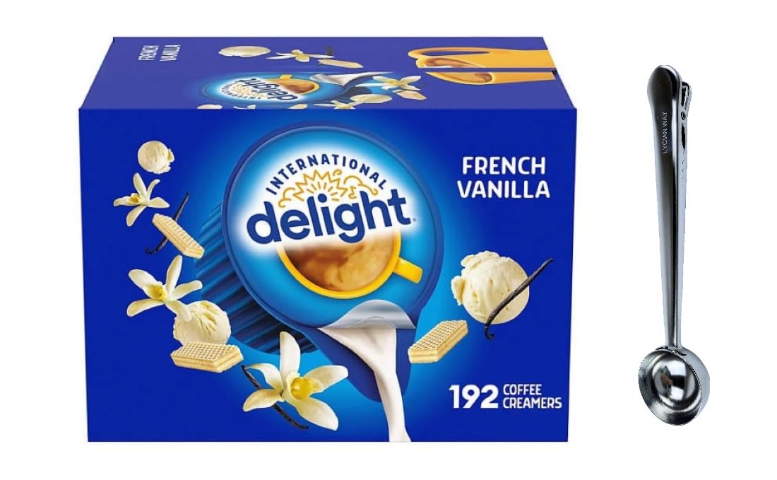 192 French Vanilla Creamer Singles + LYCIAN WAY Spoon