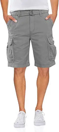 Men's Survivor Belted Cargo Short in Vintage-Wash Twill - Cotton