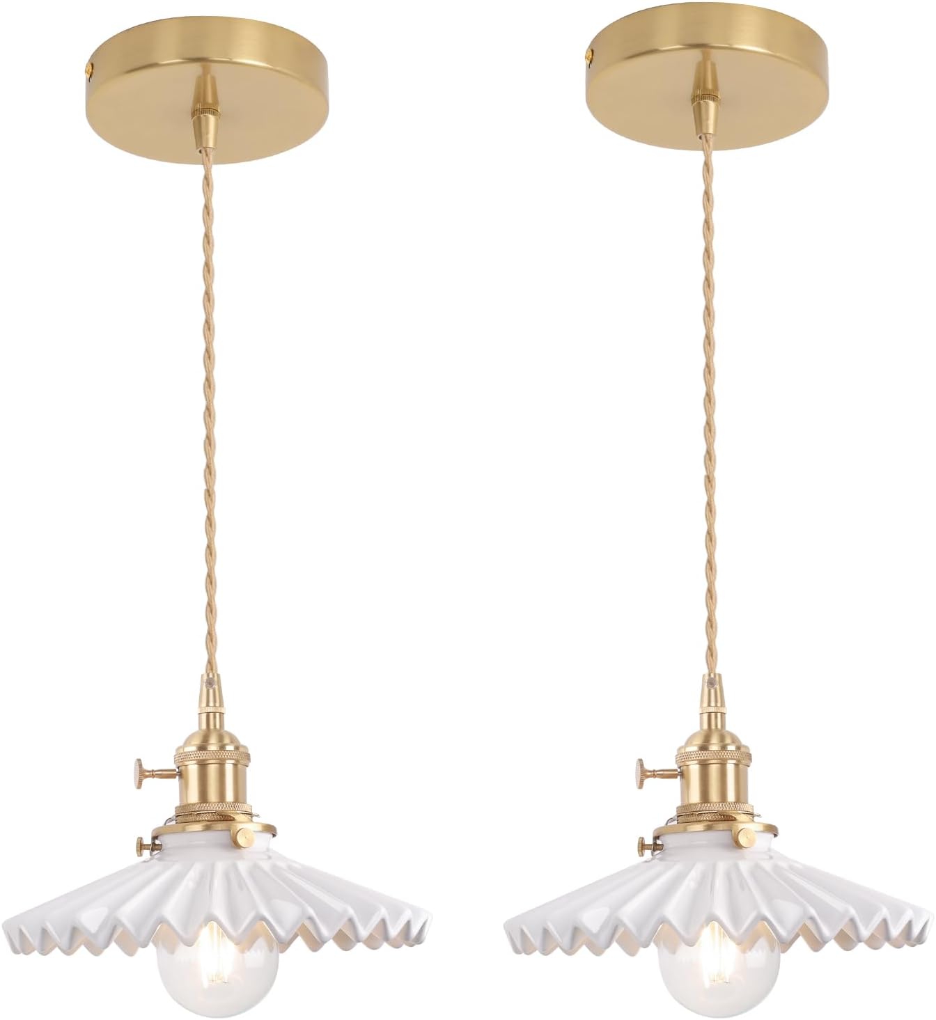 Elegant Adjustable Pendant Light 2 Pack for Home Decor