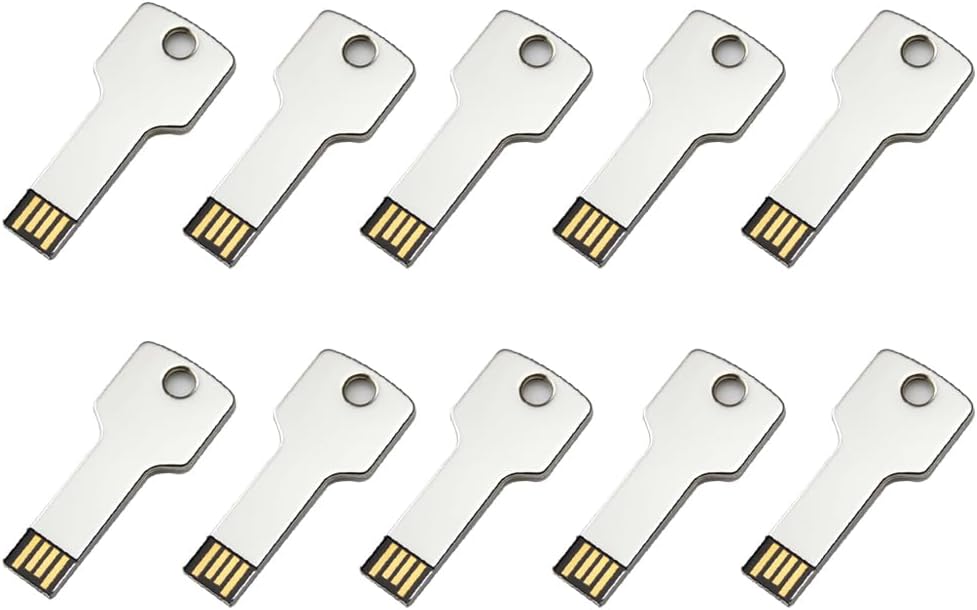 Lot 10 16GB Key Shape USB 3.0 Flash Drive for Easy Storage