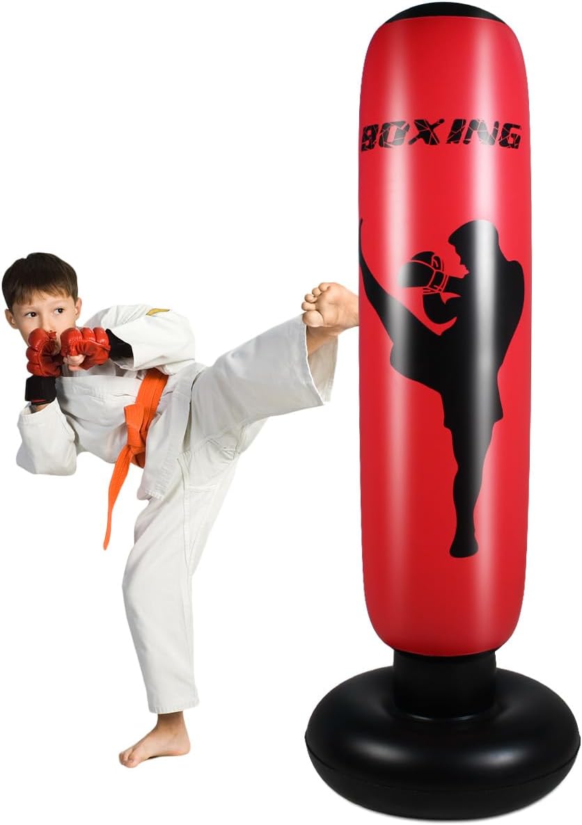 Kids' Freestanding Punching Bag - De-Stress & Train!