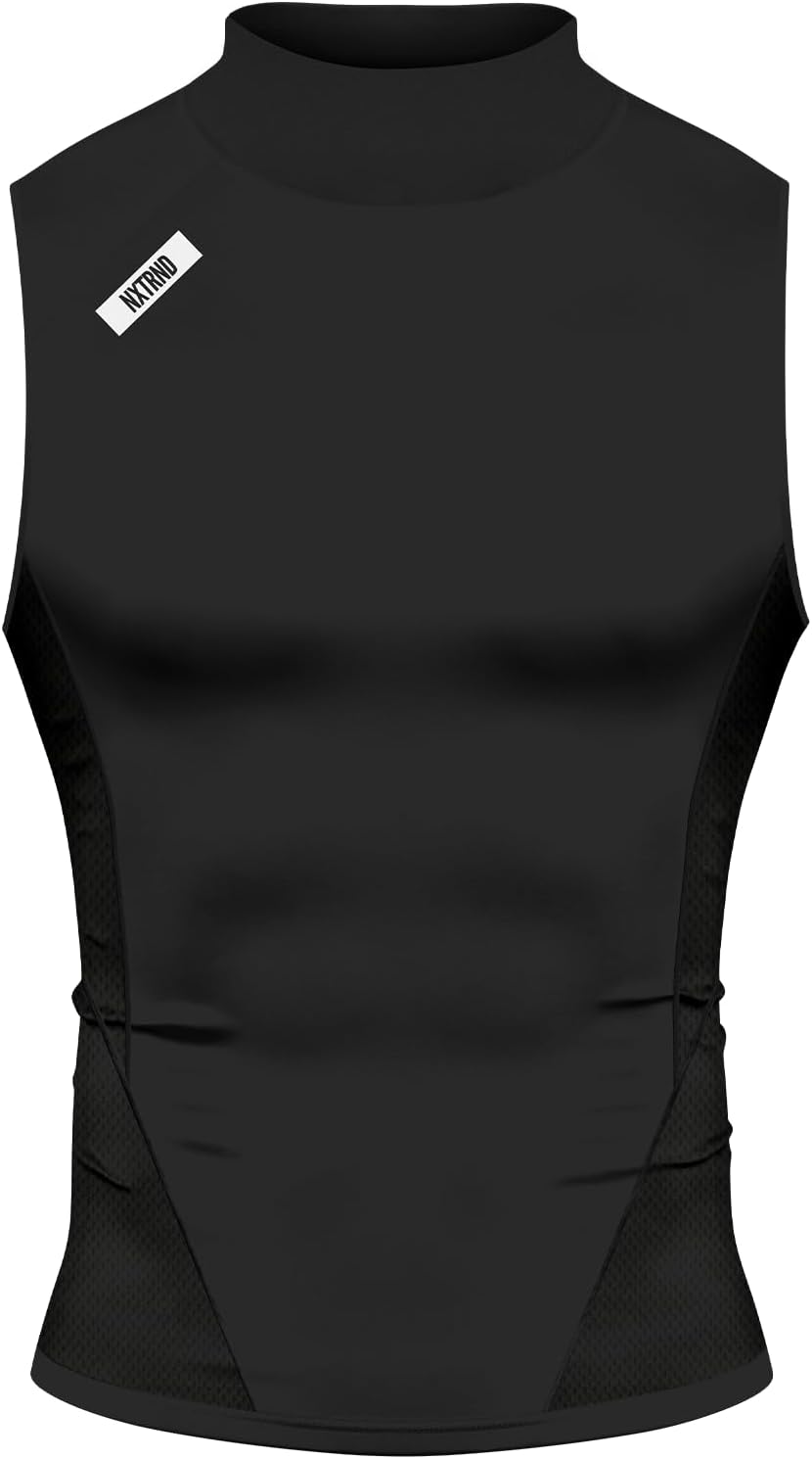 Nxtrnd Men's Turtleneck Compression Tank Top for Athletes