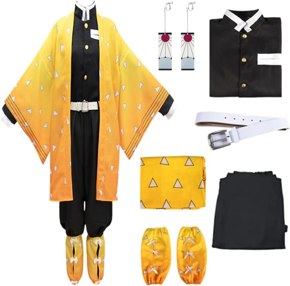 Moalioi Anime Cosplay Costume Kimono Set for Halloween Fun