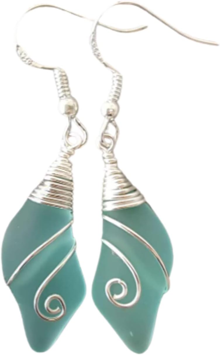 Yinahawaii Handmade Sea Glass Earrings for Unique Style Lovers