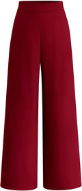 Women High Waisted Wide Leg Pants - Polished Office Ease