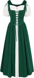 Scarlet Darkness Renaissance Costume Women Peasant Dress Women's