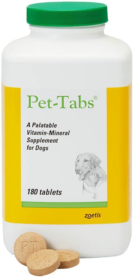 Pet-Tabs Multivitamin and Mineral Supplement for Dogs, 180 Count