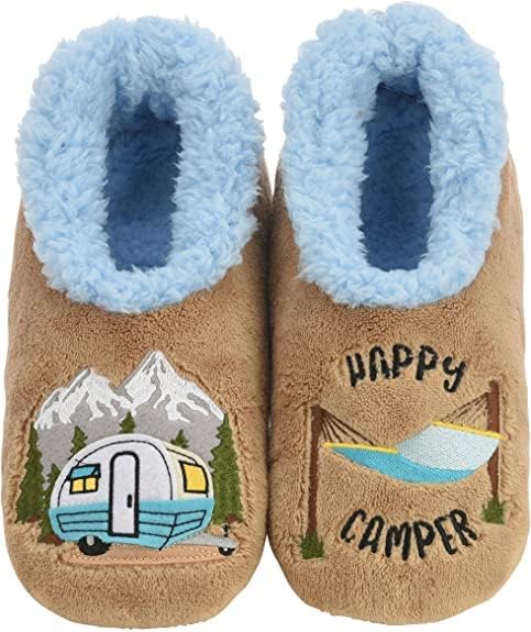 Snoozies Happy Camper Slipper Socks