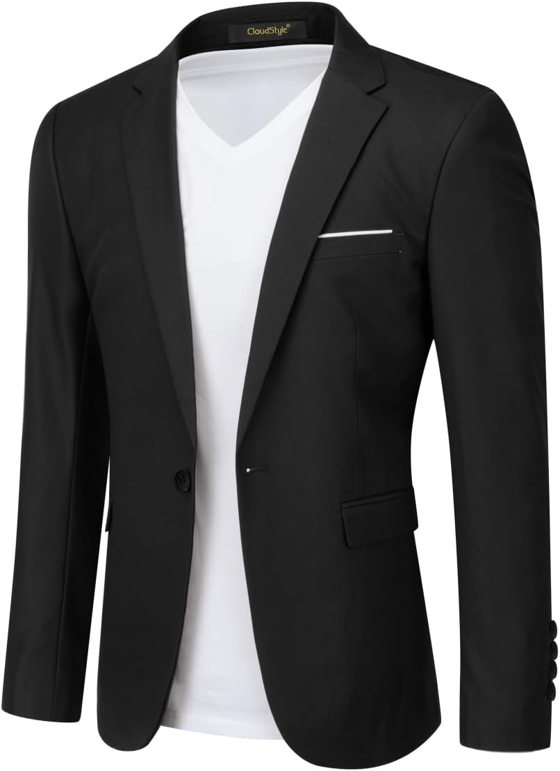 Cloudstyle Men's Slim Fit Blazer for Business and Casual Wear