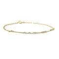Custom Morse Code Bracelet - Personalized Dainty Gold or Silver