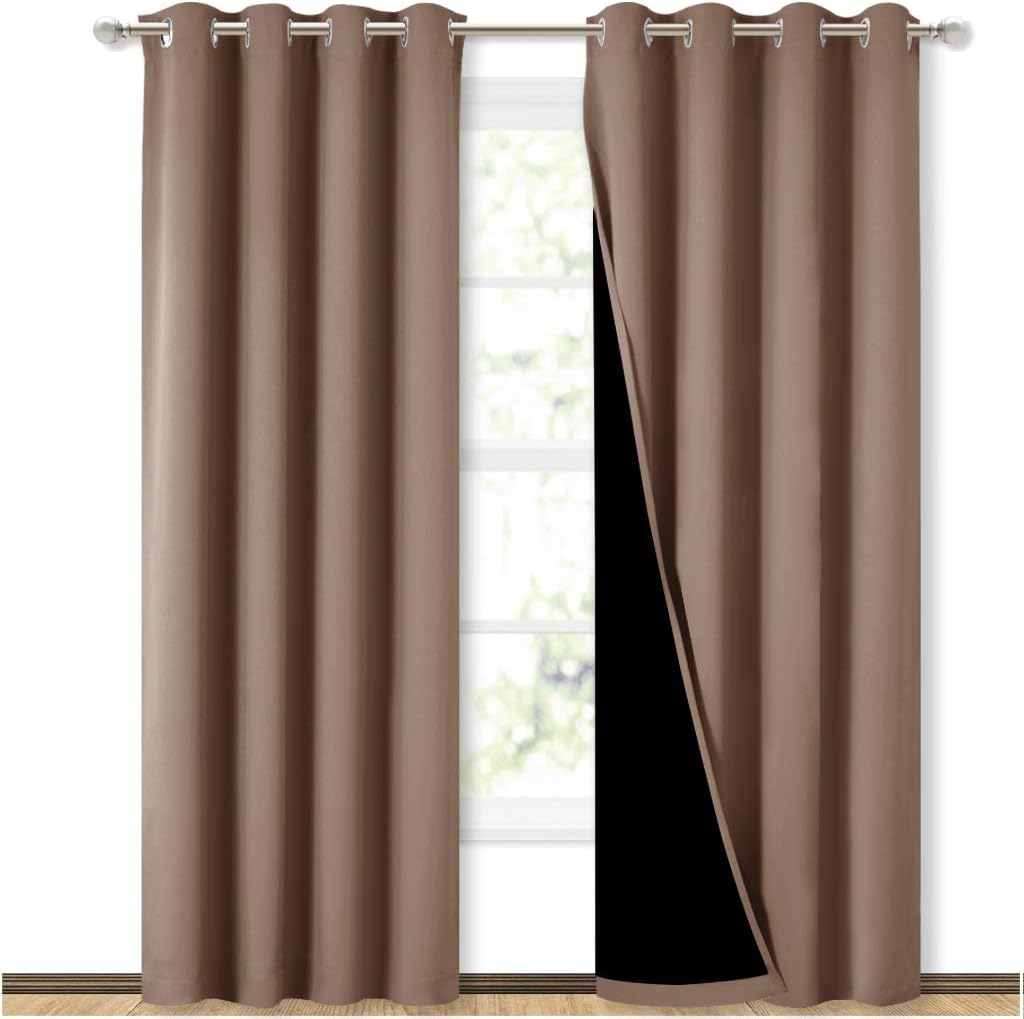 NICETOWN Cold Blocking Curtains for Patio Door, 100% Blackout