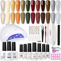 BORN PRETTY Gel Nail Polish Kit with UV LED Light for DIY Nails