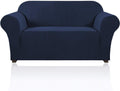 Stretch Loveseat Sofa Cover Slipcover for 2 Cushion Sofa - Navy
