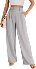 LILLUSORY Wide Leg Dress Pants Women's High Waisted Trousers Capris