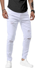 Slim Fit Men's Stretch Skinny Jeans - Tapered Denim Comfort
